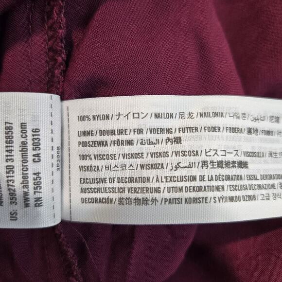 Hollister Burgundy Lace and Velvet Sleeveless Dress Size S Fairygoth - Picture 11 of 11